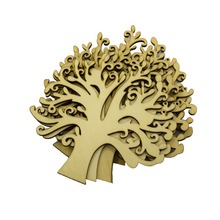 2pcs Blank Wooden Tree Embellishments For DIY Crafts Embellishments For Party Wedding Decoration(Wood Color) 3 designs 2024 - buy cheap