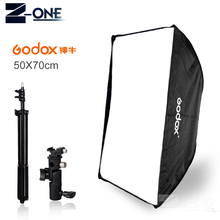 Godox-softbox de paraguas + rótula con zapata tipo E + kit de soporte de luz de 190cm para fotografía de Flash Speedlite, 50x70cm 2024 - compra barato