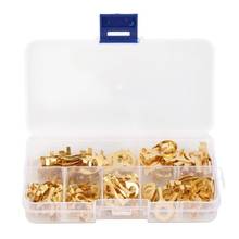 150pcs/Box Brass Wire Connector Crimp Terminal Electrical Non-insulated Kit Ring Type Crimp Terminals 3.2/4.2/5.2/6.2/8.2/10.2mm 2024 - buy cheap