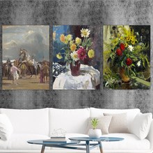 Home Decoration Print Canvas Art Wall Pictures Poster Canvas Printings Paintings  British Edward Seago Flowers 2024 - buy cheap