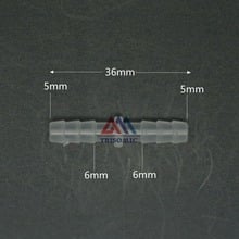 Conector recto de 5mm, Conector de plástico, Material de Conector de púas, manguera de PVC, tubo de conexión, ensamblaje, acuario, pecera 2024 - compra barato