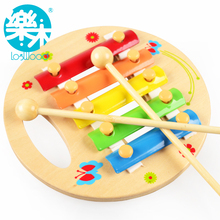 Handheld multicolour wooden knocking piano musical instrument toys for baby 2024 - buy cheap