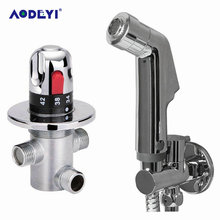 AODEYI Thermostatic Mixing Valve Staianless Steel Shattaf Bidet Sprayer Shower Set Spray Douche kit Temperature Bd122 2024 - buy cheap