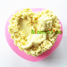 Mom&Pea 0428 Free Shipping Heart Shaped Silicone Soap Mold Cake Decoration Fondant Cake 3D Mold Food Grade Silicone Mould 2024 - buy cheap