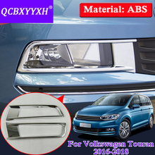 Armação para farol de neblina frontal em abs, acessórios de decoração para volkswagen touran 2011-2019 2024 - compre barato