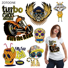 ZOTOONE-Parches de transferencia para planchar en motocicleta, parches de rayas en ropa Diy, transferencia de calor para ropa, pegatinas de decoración, regalo G 2024 - compra barato