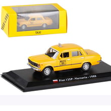 Yellow color 1:43 Scale Metal Alloy Classic FIAT 125P Varsavia 1980 cab Taxi Car Model Diecast Vehicles Toys F Collection 2024 - buy cheap