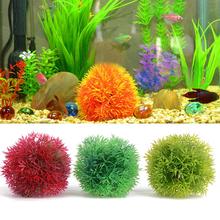 New Aquarium Round Artificial Grass Ball Plastic Green Water Plant Fish Tank Decor 2024 - buy cheap