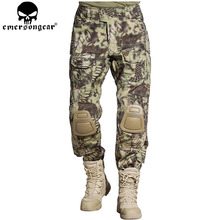 Emersongear calça tática com joelheira, calça de combate, com almofada de joelho, para airsoft, caça, militar, calça de camuflagem, mandrake em7046 2024 - compre barato