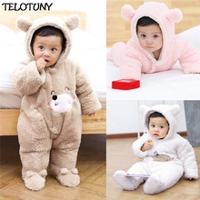 TELOTUNY 2018 MODA Infantil Bebê Girls & Boys Manga Comprida Fluffy Com Capuz Jumpsuit Romper Outfits Roupas ZY30 2024 - compre barato