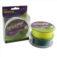 500m Strong Japan Multifilament Pe Braided Fishing Line Yellow