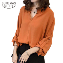 2021 Autumn women clothing new women tops Korean long sleeve blouse female shirt simple casual solid shirts women blouses D65 30 2024 - buy cheap