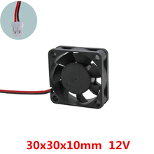 3pcs/lot 30x30x10mm 3010 mini fan DC 12V Brushless 2-Pin Cooling Fan cooler for Electronic 3D printer heat dissipation 2024 - buy cheap