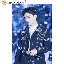 Póster de tela satinada con estampado personalizado de KPOP EXO Chen, póster de seda Art Deco de moda para el hogar, 20x30cm, 27x40cm, novedad 2024 - compra barato