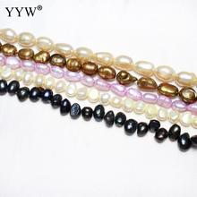 6-7mm Black/Purple Irregular Cultured Freshwater Pearl Natural Stone Beads For Gift Necklace Bracelet Jewelry Making Strand 2024 - buy cheap