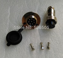 Free shipping M20/GX20/DF20 8pins 20mm aviation connector Wire Panel Connector Socket and Plug With Flange 2set/lot 2024 - buy cheap