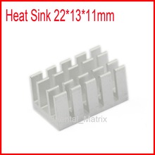 Free Shipping 20pcs HeatSink Heat Sink Radiator 22*13*11mm Small Radiator - Silver 2024 - buy cheap