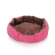 Red Color Dot Pattern Pet Bed Dog Puppy Cat Soft Cotton Fleece Warm Nest House Mat 2024 - buy cheap