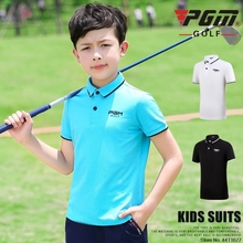 PGM Children Breathable Golf T Shirts Boys Teenager Short-Sleeved Training T-Shirt Boys Comfortable Sportswear D0782 2024 - buy cheap