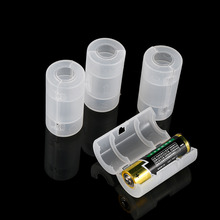 Преобразователь батарейки 4 шт./лот размера AA в C, переходник, держатель, чехол, пластиковый контейнер для хранения батарей AA, батареи C 2024 - купить недорого
