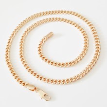 Fashion Necklace Jewelry Woman 585 Rose Gold Color Jewelry Trendy Direct Selling 4mm 48cm Long Necklace Copper 2024 - buy cheap
