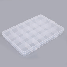 Caja de embalaje de joyería ajustable, caja organizadora de herramientas transparente, estuche artesanía, 22 ranuras 2024 - compra barato