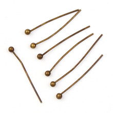 Factory Cheap 15mm~50mm Ball Head Pins Antique Bronze Color Ball Head Pins Findings DIY Jewelry Making Jewelry Accessories 2024 - buy cheap