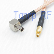 10 шт. 6in MMCX штекер к TS9 штекер прямоугольный RF адаптер Коннектор 15 см отрезок коаксиальный Джампер кабель RG316 Удлинительный кабель 2024 - купить недорого
