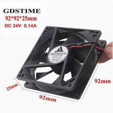 Gdstime 5 Pieces DC 24V 92mm x 25mm 9225 2Pin Two Ball Bearing 9cm Brushless Computer CPU Cooling Fan 90mm 92mmx92mmx25mm 2024 - buy cheap