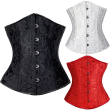 Black/White/Red Steel Busk Boned Waist Trainer Corsets Bustier Slim Body Shaper Plus Size Corselet Gothic espartilho Underbust 2024 - buy cheap