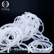 White Rubber Ring Silicone/VMQ O ring Seals 2.5mm Thickness OD32/34/35/38/40/42/44/45/48~90mm Silicon Oring Seal Gasket Washer 2024 - buy cheap