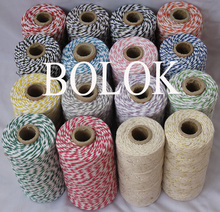 9pcs/lot bakers twine,32 kinds color choose twisted Cotton rope, Baker twine cotton cords, cotton twine (110yards/spool) 2024 - buy cheap