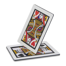 Automatic One Card Monte(Q,K,30cm*45cm,Plastic version) Magic Tricks Card Change Magie Close Up Stage Gimmick Props Accessories 2024 - buy cheap