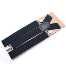 Men Suspenders Clip-on Braces Elastic Y-Shape Adjustable Suspenders Tirantes Braces Suspensorio Black Blue Khaki 2024 - buy cheap