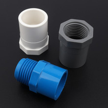 50pcs 25mm~3/4" Female/Male Thread PVC Pipe Connectors Garden Irrigation System Water Pipe Connector Kitchen Faucet Tube Joints 2024 - buy cheap
