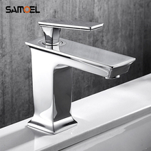 New Arrival Luxury Brass Chrome Bathroom Basin Mixer Tap Silver Color Basin Sink Faucet Water Crane 1208C 2024 - buy cheap