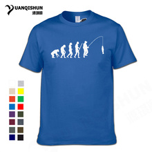 High Quality 16 Colors T Shirts Evolution Fishinger Man T-Shirt Funny  Fashion Tee Top Quality Men O Neck Tshirt Free Shipping 2024 - buy cheap