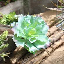 1 шт. зеленое мини сочное растение искусственный микро пейзаж цветочное оформление садовое свадебное украшение для домашнего стола пластиковый бонсай 2024 - купить недорого