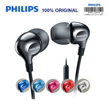 Philips SHE3705 Wire Controller Headset with Microphone 3.5mm Plug In-Ear Stereo Bass Earbuds for LG Support Official Genuine 2024 - buy cheap