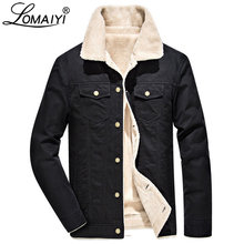 LOMAIYI Hi-Q Men's Winter Jacket Coat With Pockets Thick Soft Fleece Lining Parka Men Military Warm Pashm Wool Jackets BM060 2024 - buy cheap