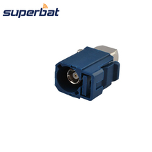 Superbat Fakra C Blue Jack Crimp RF Connector Right Angle for GPS Telematics/Navigation MFD2 RNS2 RNS-E for RG316 RG174 LMR100 2024 - buy cheap