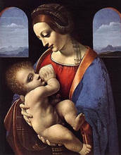 Leonardo da vinci-pintura a óleo original sobre tela, leonardo da vinci, a madrinha dos geeks, tela pintada à mão #, frete grátis 2024 - compre barato
