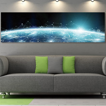 Cuadro de pared en lienzo con universo sobre lienzo y carteles, arte de pared, foto decorativa para sala de estar, sin marco 2024 - compra barato