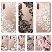 for Coque Samsung Galaxy A7 2018 Case Retro Flowers Clear Soft TPU Silicone Cover on for Samsung Galaxy A7 2018 A750F Fundas 2024 - buy cheap