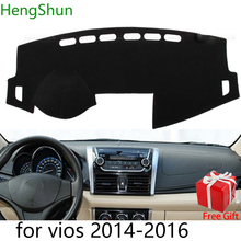 For Toyota vios 2014 2015 2016 2017 Car Styling Dash Mat Dashmat Dashboard Sticker Cover Sun Shade Dash Board Cover Carpet 2024 - buy cheap