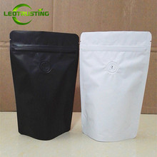 10pcs 50g~2 pounds General Matte White/Black Aluminum Foil Coffee Valve Zip Lock Bag Heat Sealing Coffee Beans Packaging Pouches 2024 - buy cheap