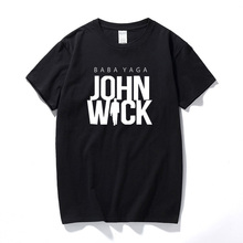 Мужские вечерние футболки с коротким рукавом John Wick Chapter 3 Keanu Reeves, новая летняя уличная футболка Camisetas Hombre 2024 - купить недорого