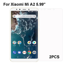 2PCS Xiaomi Mi A2 Tempered Glass 9H High Quality Protective Film Explosion-proof Screen Protector For Xiaomi Mi A2 2024 - buy cheap
