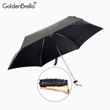 Мини Карманный Зонт для женщин солнечный и дождливый Портативный Модный 5 складной зонт маленький зонтик от солнца зонтик от дождя новый подарок 2024 - купить недорого
