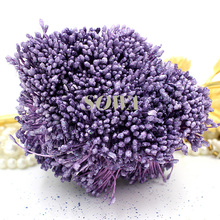 Estambre Floral púrpura con brillo, flores artificiales, estambre para decoración de tartas, manualidades, 3mm, 800 Uds., envío gratis 2024 - compra barato